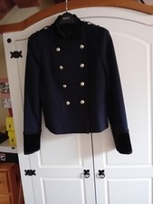 Star By Julian Macdonald Womens Navy & Black Military Jacket 14