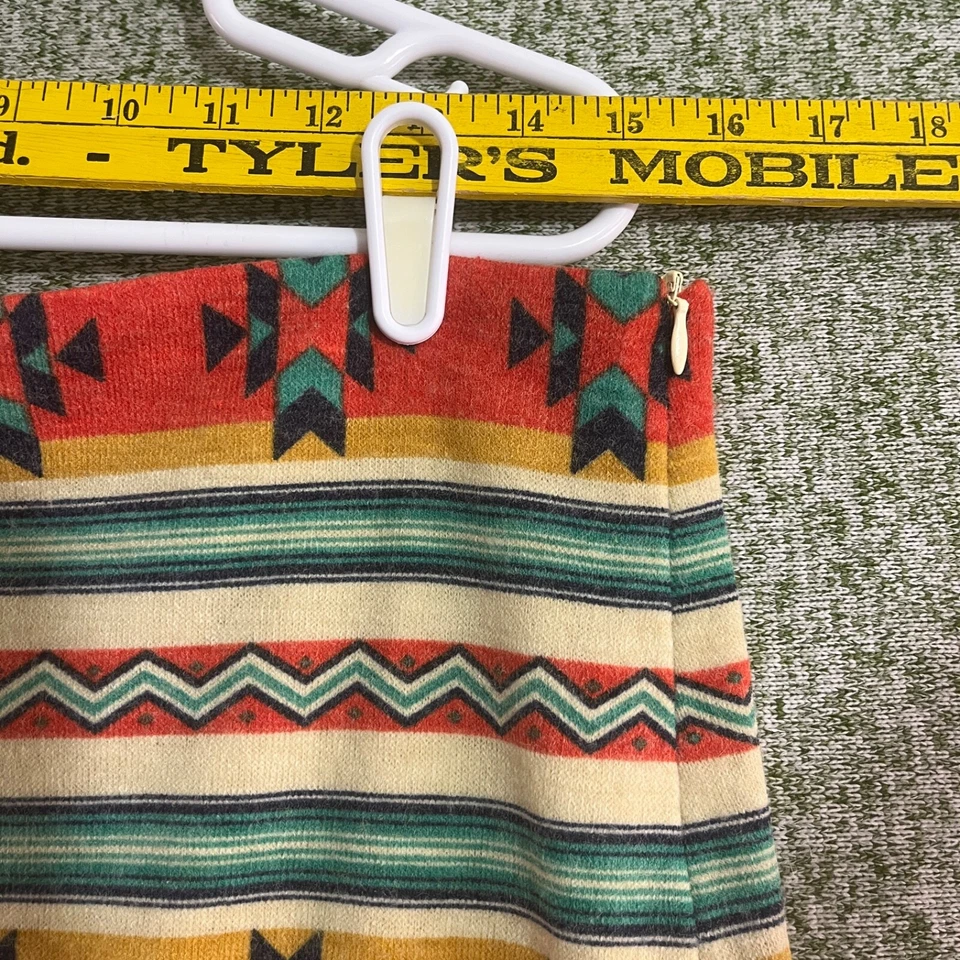 Falda Vaquera Justicia Mujer Mediana Tribal Estampado Suroeste Forrada Informal Foto 3 de 4