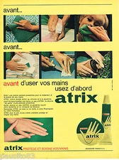 ADVERTISING ADVERTISING 055 1966 ATRIX Hand Care Cream