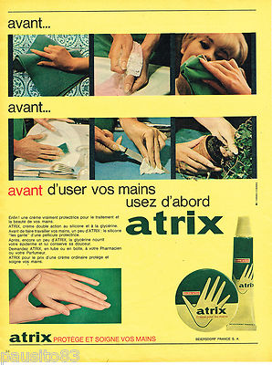REKLAME WERBUNG 055 1966 ATRIX Handpflegecreme
