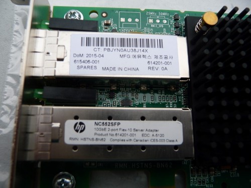 AU SELLER HP NC552SFP 10GB DUAL PORT ETHERNET SERVER ADAPTER 614201-001 - TESTED - 第 2/3 張圖片