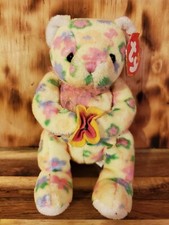 TY Beanie Baby - BLOOM the Bear (7 inch) - MWMT's Stuffed Animal Toy
