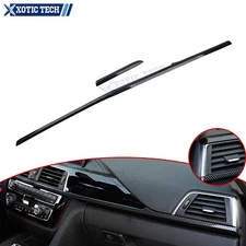 Carbon Fiber ABS Inner Dashboard Protector Srtip Trim For BMW 3 4 Series 2013-18