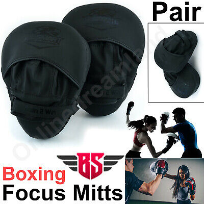 CGC Focus Pads Hook & Jab Boxing MMA Mitt Kick Curved Sparring Training Punching 