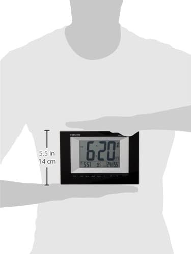 RHYTHM Citizen Alarm Clock Radio Clock Digital Stand-up Temperature Humi - Picture 4 of 4