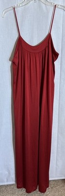 Vintage Blanche By Ralph Montenero Long Rust Color Nightgown Medium