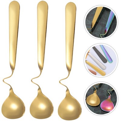 3 Pcs Honig Löffel Dekorative Dessertlöffel Kreativer Praktischer