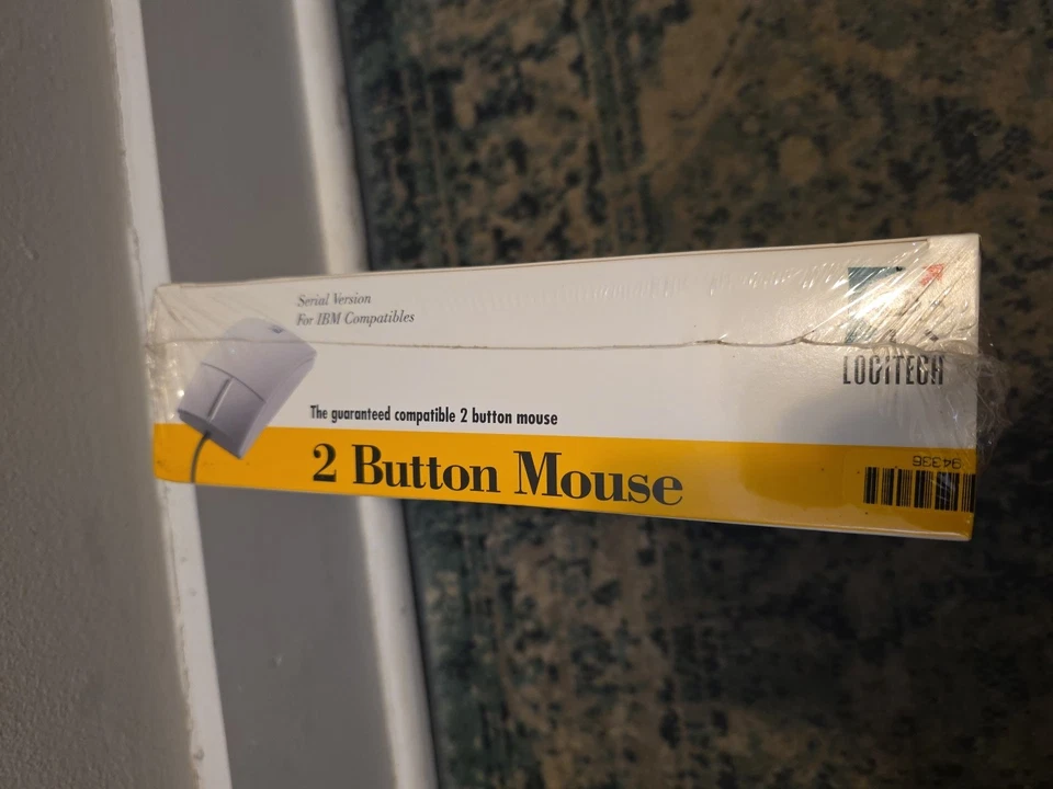 Vintage Logitech Two Button Mouse Model 0253 NIB Sealed 1993 - Image 2 of 4