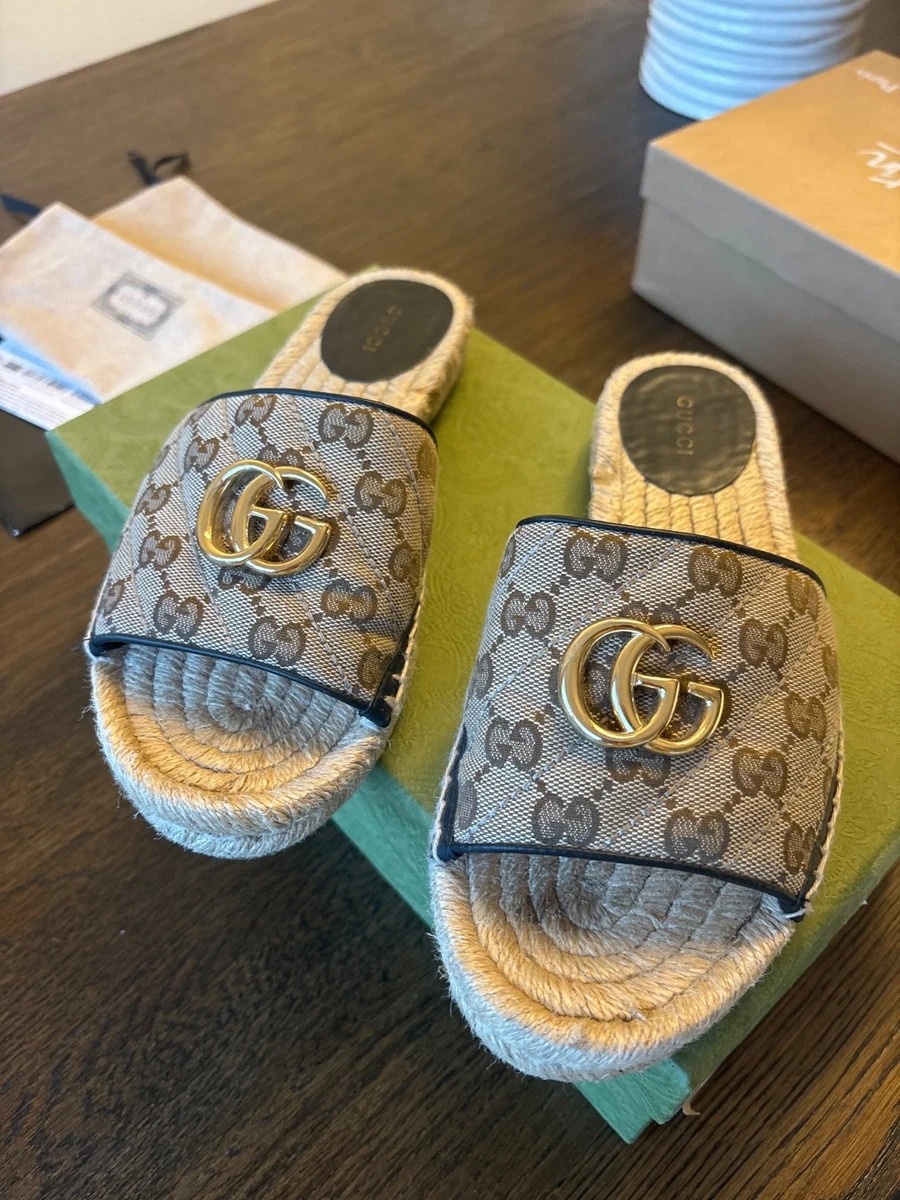 GUCCI マーモント　フラットシューズ サイズ37 Gucci Marmont Sandals for Women for sale | eBay
