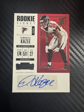 2017 PANINI CONTENDERS DAMONTAE KAZEE RC ROOKIE TICKET AUTO FALCONS