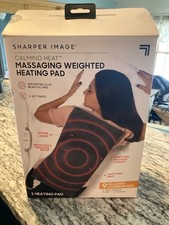 Sharper Image Calming Heat Massaging Weighted Heating Pad - 4lb