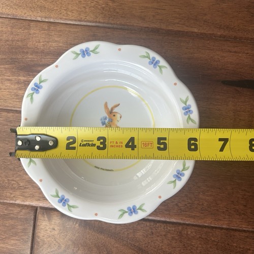 Pfaltzgraff Summer Breeze Bowl Child Kids Cereal Bunny Vtg 2002 Y2K Retired Rare - Picture 7 of 7