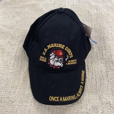 USMC Once a Marine Always A Marine Embroidered Adjustable Baseball Cap Hat