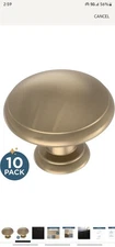 Franklin Brass Round Ringed 1-1/4" Champagne Bronze Cabinet Knobs 10 Pk NEW