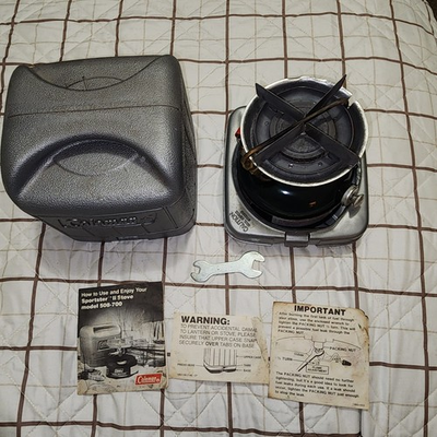 #ad 1988 Coleman Sportster II Stove Model 508 700 Carry Case Vintage Camping Cooking $60.00