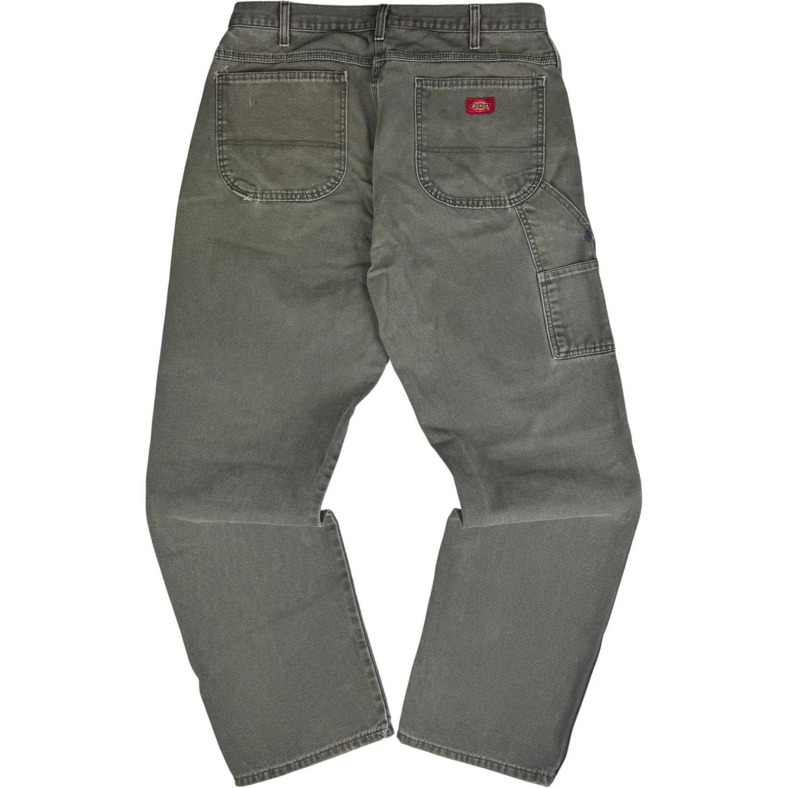 Dickies Carpenter Trousers Mens Size W36 L34 Green Cotton Workwear Casual Pants