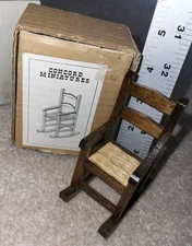 Concord Miniatures Doll House Shaker pocker Chair W/ Box Rocking item #2365