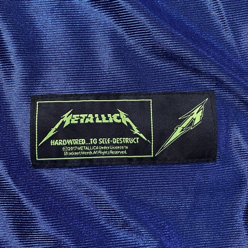 Metallica 2017 Hardwired Blue With Green Seattle Theme Football Jersey Sz Medium - Picture 7 of 11