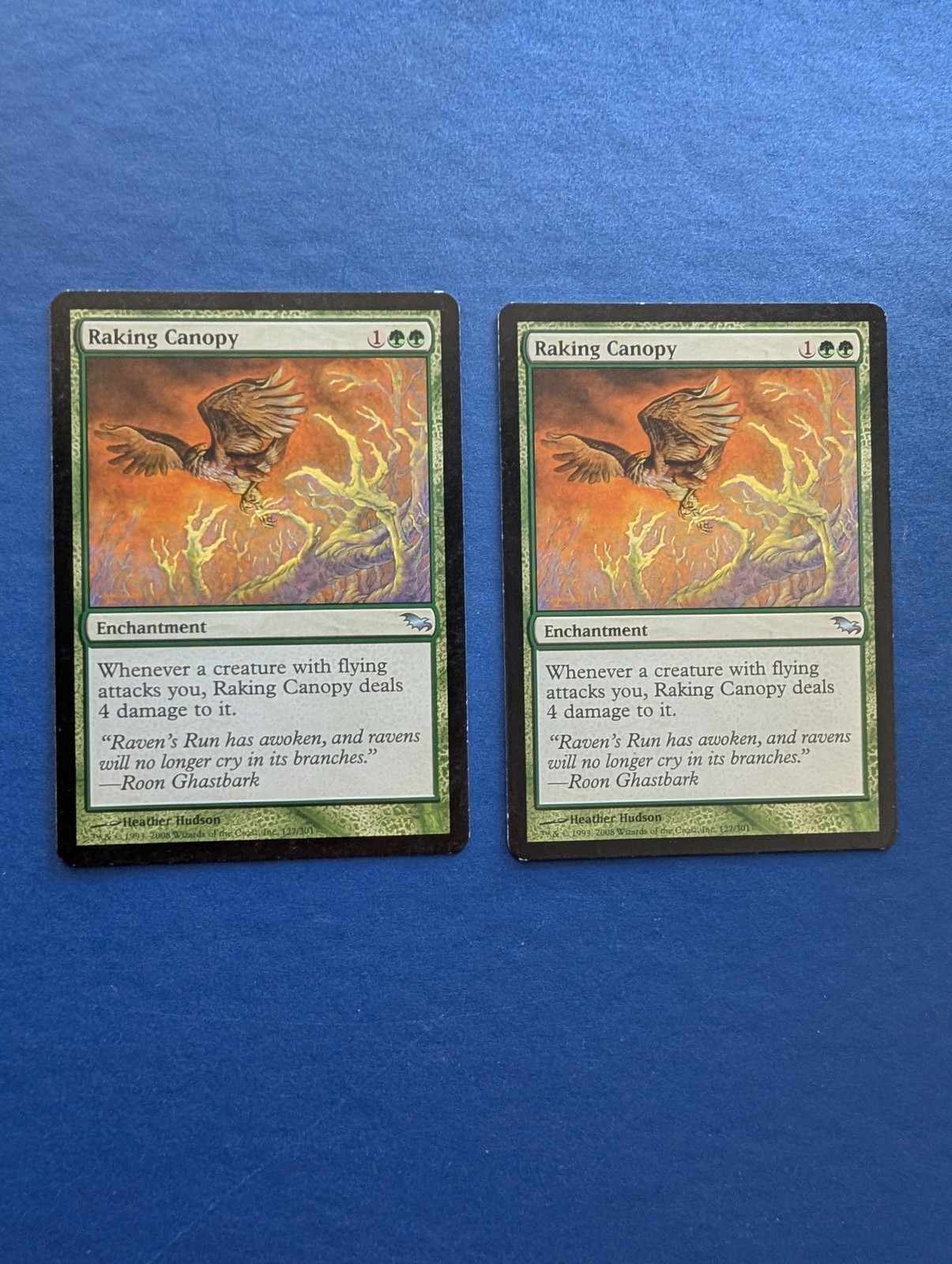 MTG Raking Canopy X2: Shadowmoor #127 – EX-MT+