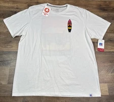 New W/ Tags Surfing Surf Mahalo Dude Peace Love Barrels Alien Graphic T-Shirt XL