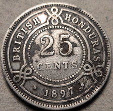 British Honduras 25 cents 1897