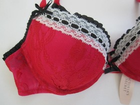 NWT - Victoria's Secret Sexy Little Things Push up Balconet Bra, Garter & Thong