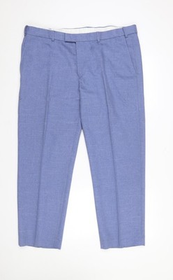 Dunnes Stores Anzughose Herren blau 40 W 29 L Polyester klassische Passform
