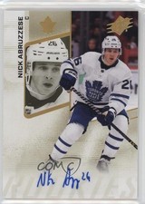2022-23 SPx Rookies Auto Nicholas Abruzzese Nick Abruzzese #112 Auto 1m2s