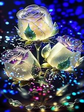 5D Diamond Painting Kits for Adults, Valentine's Day Rose Diamond Art KM717-1