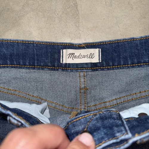 Madewell High Rise Cutoff Raw Hem Soft Stretch Denim Jean Shorts - Size 25 - Picture 2 of 5