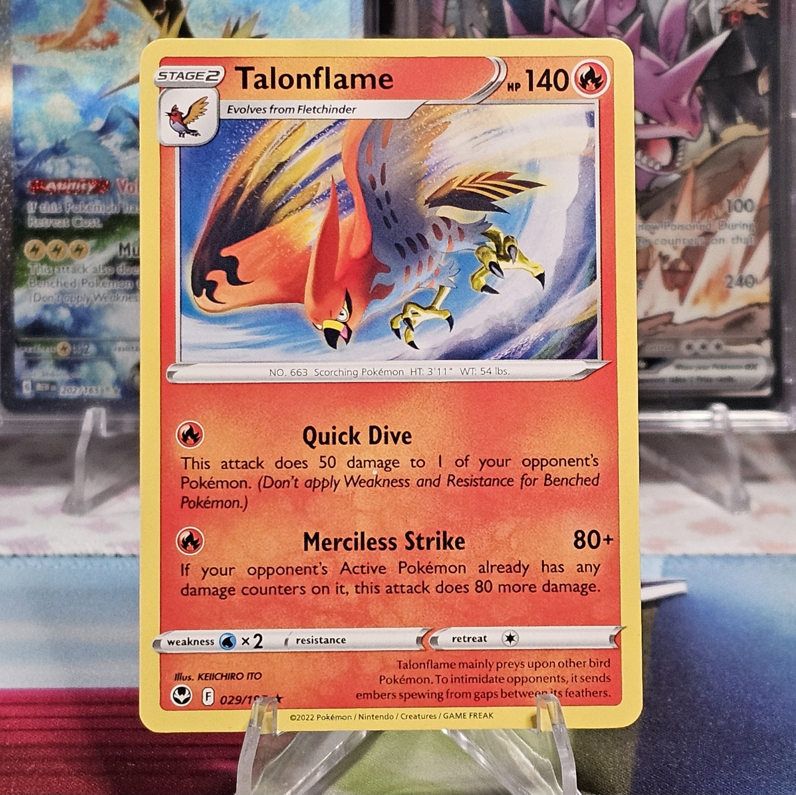 Talonflame 029/195 Non-Holo Silver Tempest Pokemon TCG NM/M