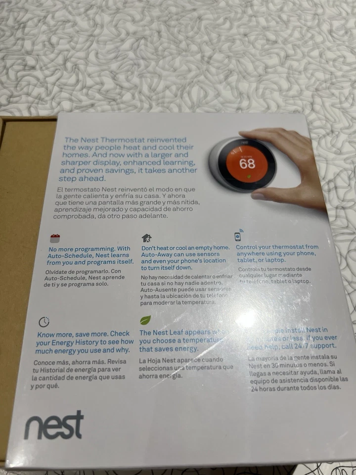 Nest Learning Thermostat - 3rd Generation Stainless Steel - Image 3 of 4