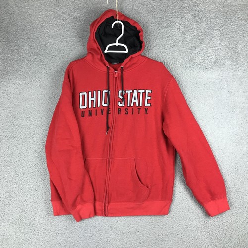 Ohio State University Hoodie Herren Large Full Zip Sweatshirt Collegiate NCAA Spor
