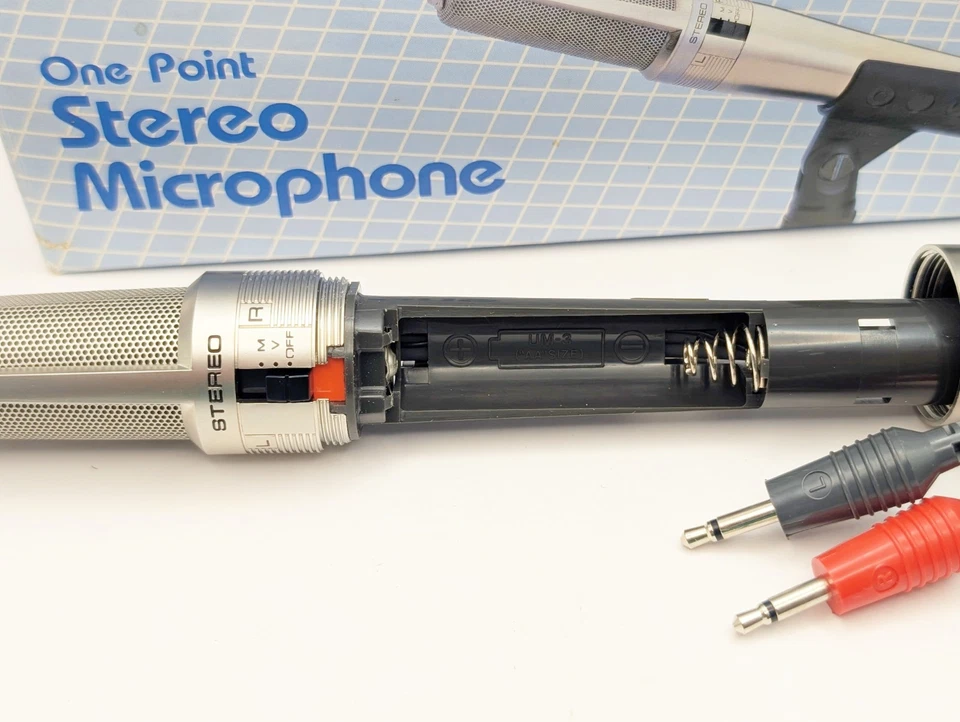 Vintage 1986 Realistic One Point Stereo Microphone Radio Shack Tandy Co Recordin - Image 3 of 3