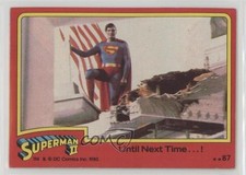 1980 Topps Superman II Superman Christopher Reeve Until Next Time! #87 1md