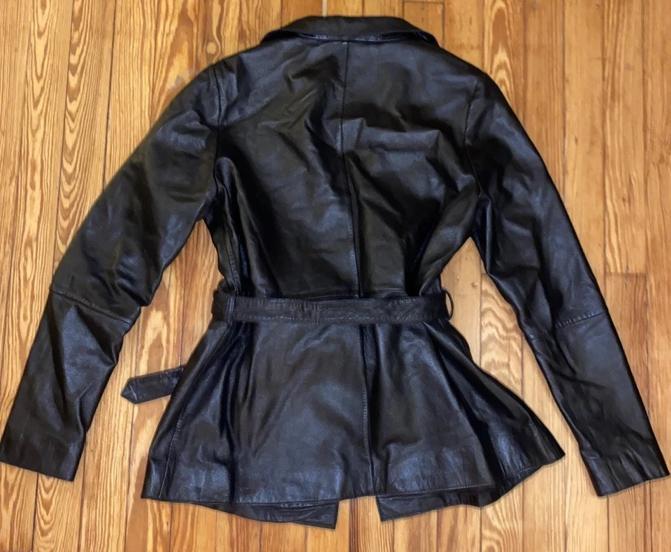 MUUBAA Belted leather blazer - Image 4 of 4