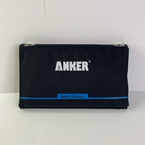 Anker 14W Dual-Port Solar iPhone iPad USB Charger PowerIQ™ Technology Tested - Picture 1 of 7