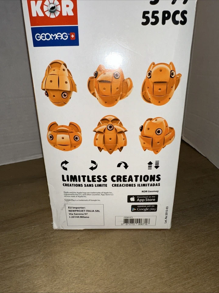 Geomag Kor Egg Orange 5-99 New In Box - Image 3 of 4