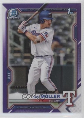 2021 Bowman Draft Chrome Purple Refractor 63/250 Ian Moller #BDC-42 11if