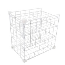 Estante de almacenamiento de hierro blanco para cocina en el hogar para uso en refrigerador y congelador