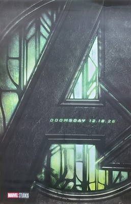 Marvel's Avengers Doomsday Original 27x40 Teaser Movie Poster D/S  Rare