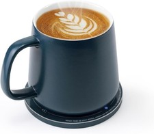 APEKX Mug Warmer Charging Coaster for Coffee Tea Phone Charging Blue 12oz 380ml