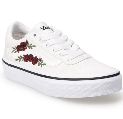 Vans  Girls Ward Rose Embroidered Lace-Up 