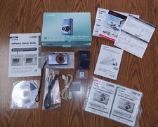 Canon PowerShot SD 1100 Is Digital ELPH Camera Blue Tested Works Complete Guide 