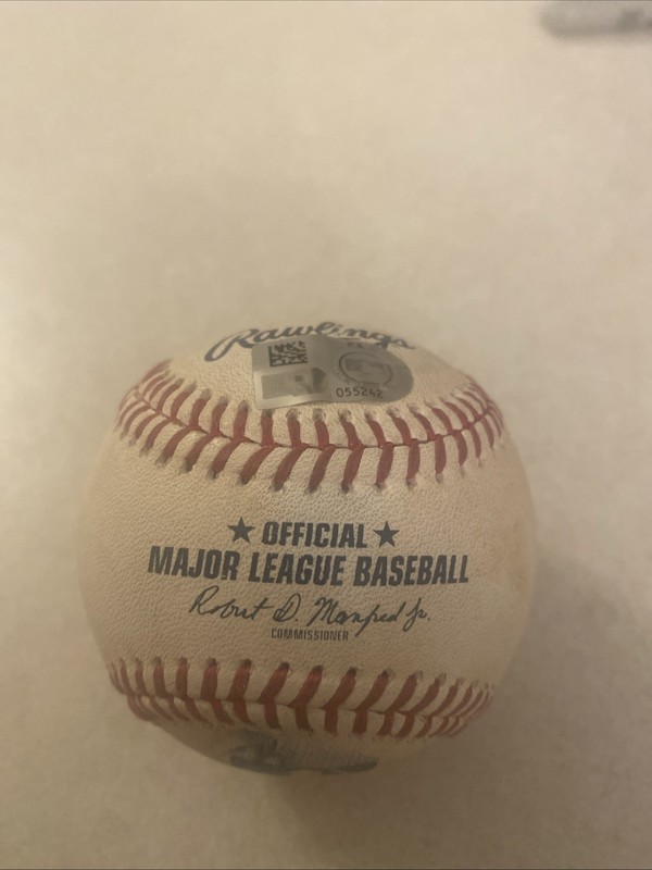 Game Used Rawlings Baseball Yankees/Twins 9/16/25 Anthony Volpe