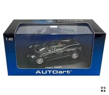 1/43 Diecast Pagani Huayra Black Silver Stripe Collectible Detailed Model