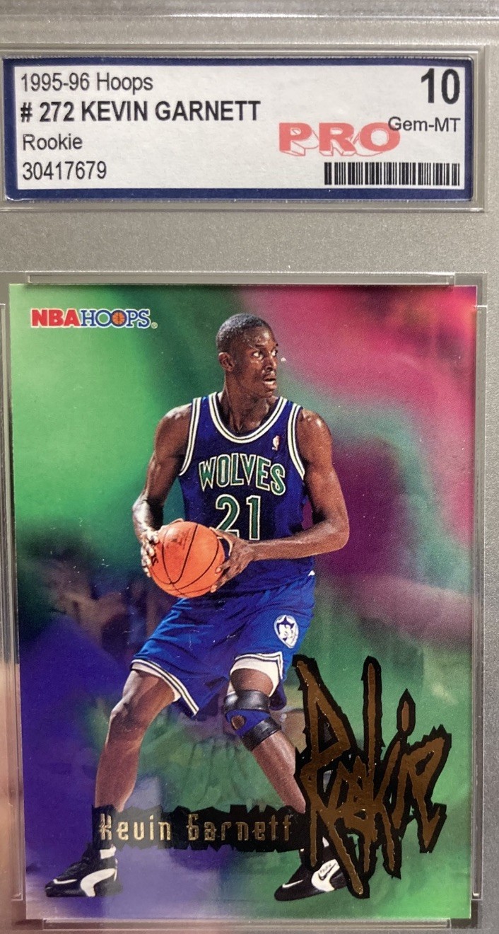 Hoops 1995-96 #272 Kevin Garnett Rookie Minnesota Timberwolves PRO 10 Gem-MT
