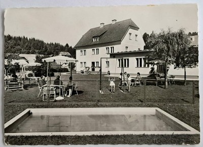 Postcard St. Marein near Neumarkt I. Stmk., Pension Knauder, approx. 1970