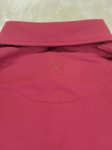 Polo da golf G/FORE uomo taglia Med teschio e maglietta logo tecnico manica corta polo marrone - Foto 12 di 15