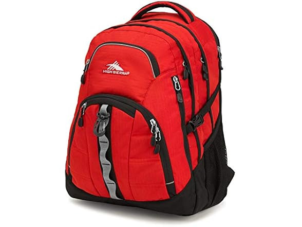 High Sierra Access 2.0 Laptop Backpack, Crimson/Black, One Size